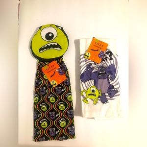 Disney Pixar Monster’s Inc 3 Pc Dish towel set